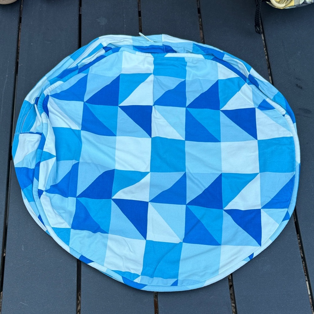 Blue Geometric Dog Bed Cover size small - Picture 2 of 4